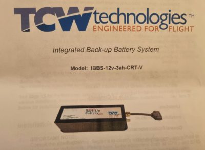 TCW technologies. Integrated Back-up Battery System